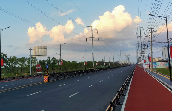 提升改造完成后的春順路，暢安舒美