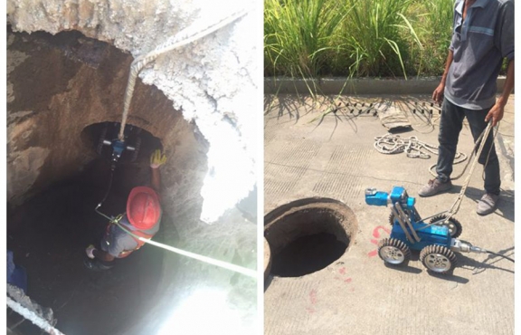 管網(wǎng)檢測機(jī)器人投入使用，以科技助力公路施工